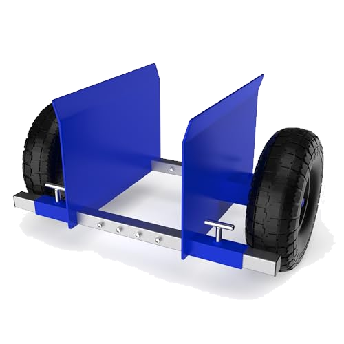 Heavy Duty Panel Dolly Slab Door Dollys with 2 10in Solid Rubber Tires Wheels
