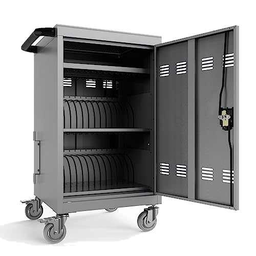 Mobile Locking iPad Cart 30 Device